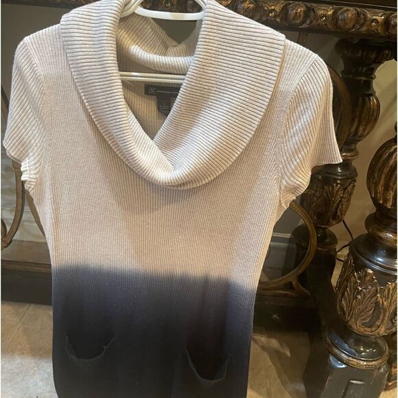 Sexy Short Sleeve Ribbed Cowl Neck Light Sweater - Picture 14 of 16